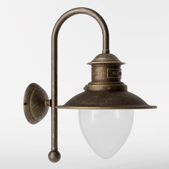 vonkajsia mosadzna lampa stredomorska vintage pristavna atmosfera primorske nastenne osvetlenie so sklenenym krytom terasa domova stena balaton chata lampy.jpg